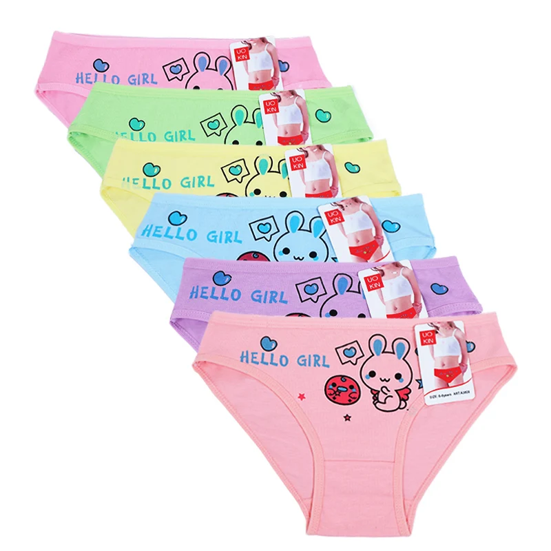 

Hot selling cotton underwear children underwear girl korean kids underwear for wholesale panties, 6 colors