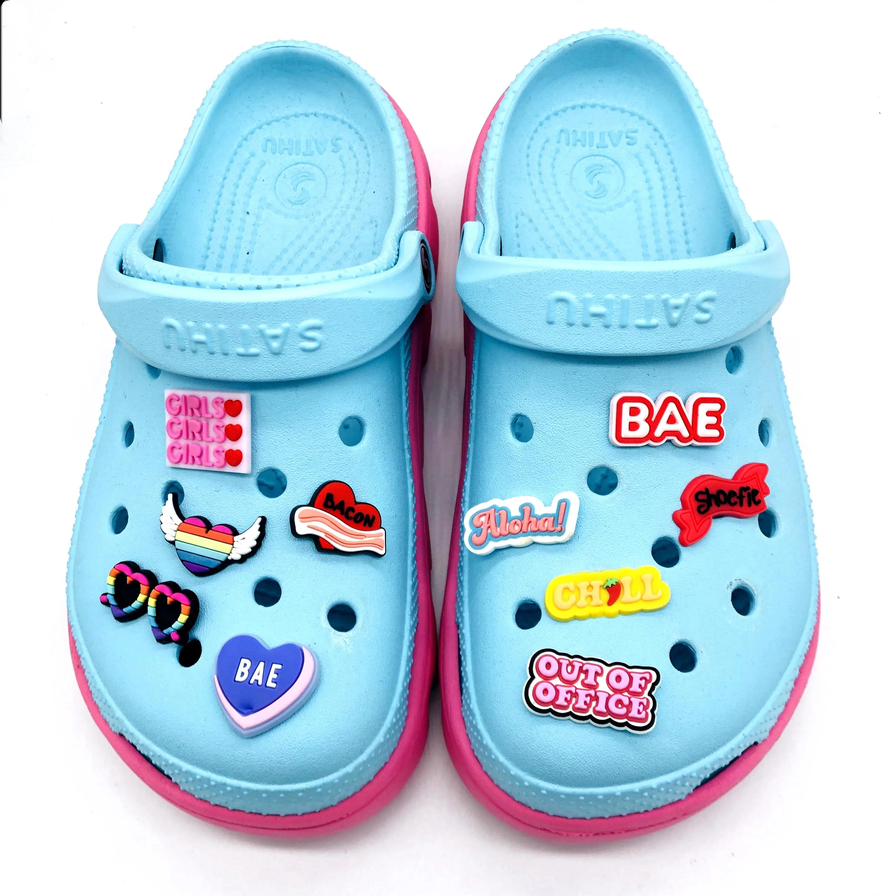 

New Design Cheap Custom Soft PVC Cartoon Croc Shoe Charm, Picture