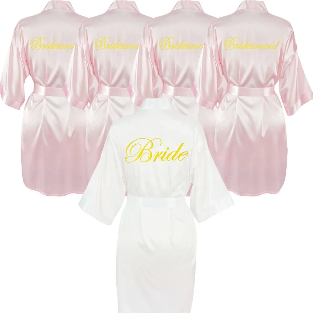 
2020 Bridal Shower Plus Size Satin Wedding Dress Bridesmaid Dresses Wedding  (62556091915)