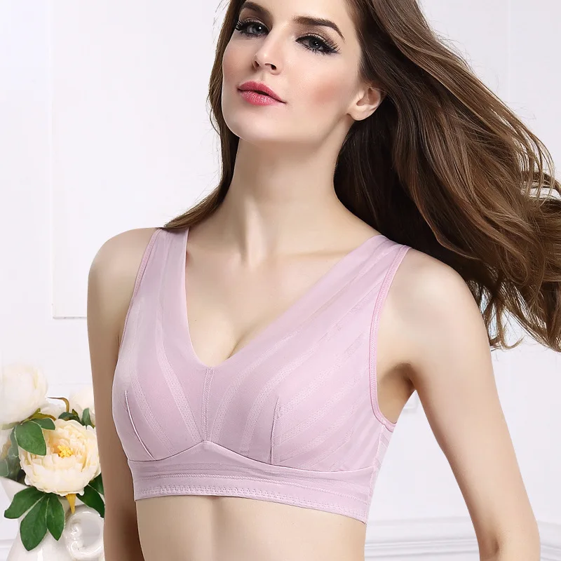 

Multifunctional lady underwear sexy wireless lace ladies running post operative bra front closing zip adjustable