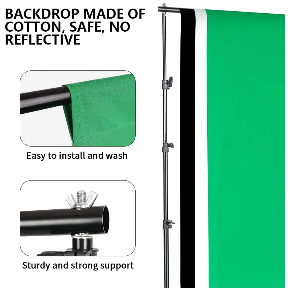 
Travor photo lighting studio backdrop stand kit photography softbox lighting kits 45w 5500k umbrella soft box with 2m Tripod 