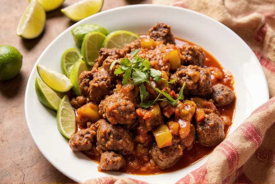 Family sharing mexican pork barbacoa