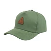 custom army green 5 panel hat design leather patch logo baseball cap