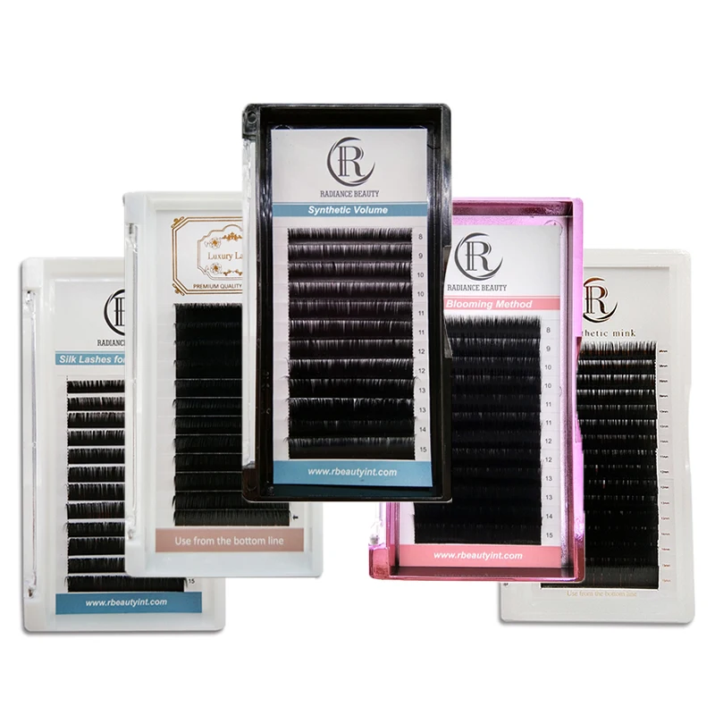 

Private label high quality silk mink eyelash extension 0.07 individual eyelash extensions, Black eyelash extension