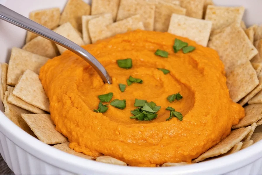 Perfect Roasted Red Pepper Hummus Recipe in 15 Minutes