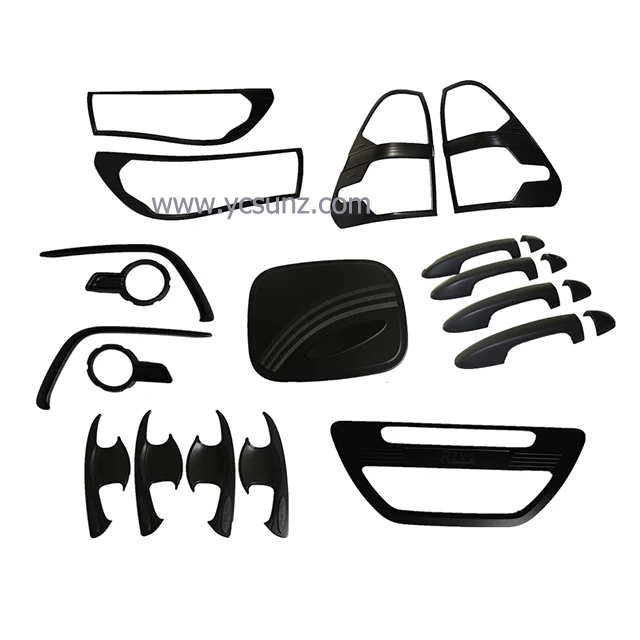 

YCSUNZ Hilux 2016 Combo Set Garnish Cover Black Kits For Revo 2015 2016 2018 ABS Pickup Accessories
