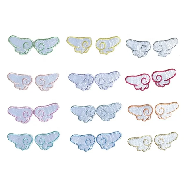 

Wholesale cheap self-adhesive small wings pair, a piece, patch patch hole shoes clothing accessories fashion go with everything, Pictures show or customized