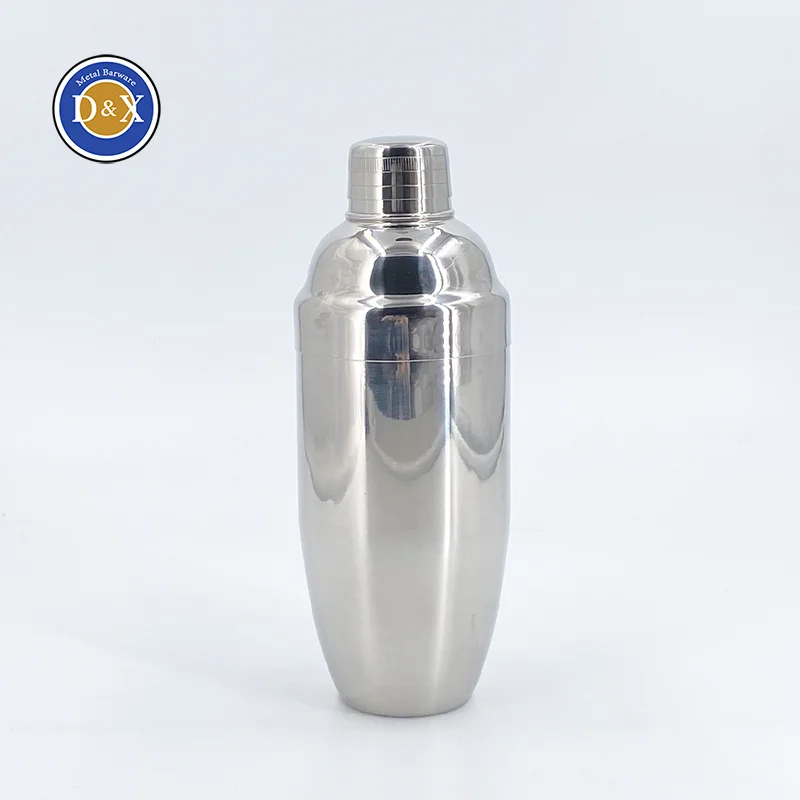 

Wholesale Professional Barware Tool Metal Drink Mixer 700ML Stainless Steel Cobbler Shaker