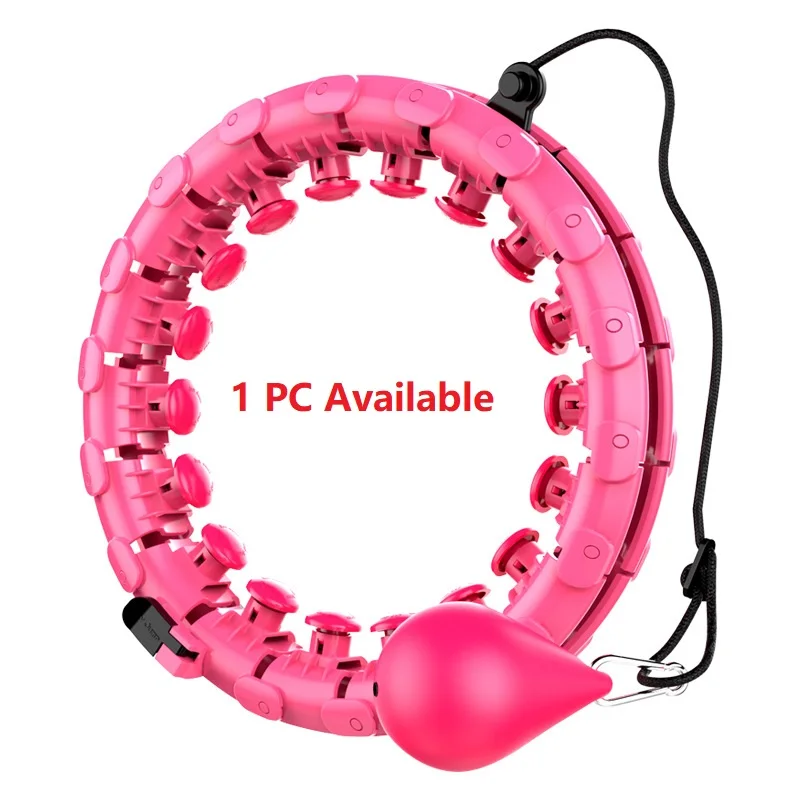 

Adults Detachable Slimming Hula Ring Adjustable Gym Fitness Equipment Weighted Hula Ring Hoop