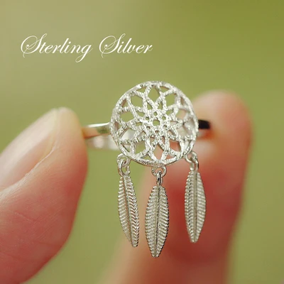 925 Silver Rings for Women Geometric Open Ring Hypoallergenic Jewelry Gifts for Girls