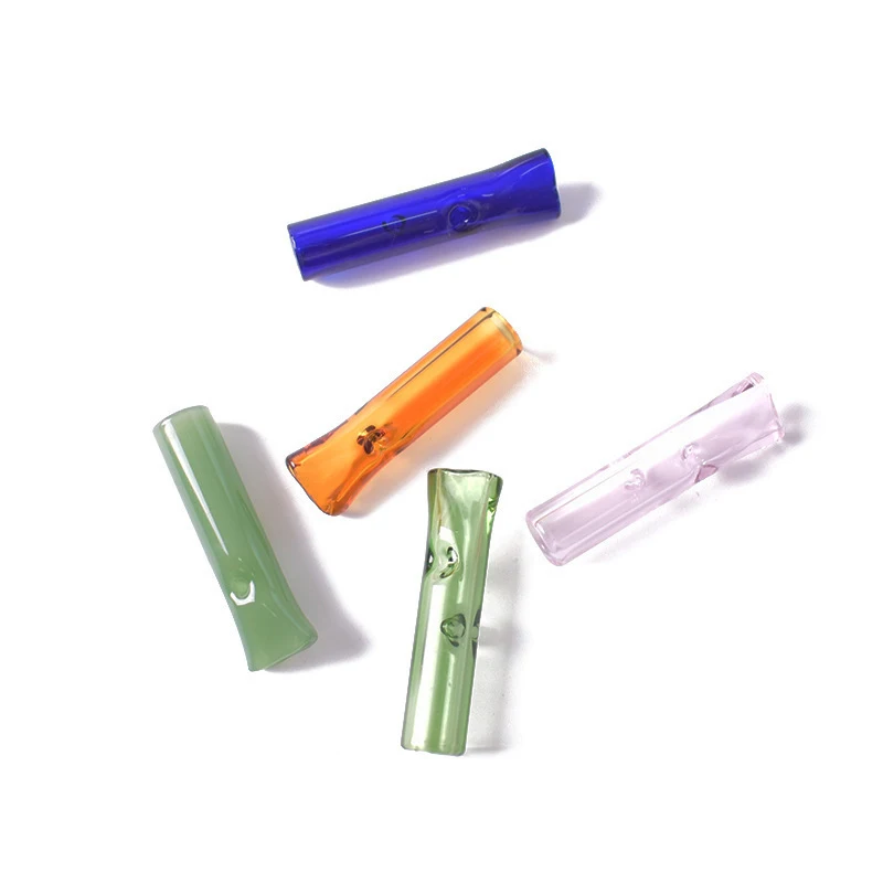 

Glass Blunt Holder Shisha Mouthpiece Glass Blunt Tips Piteira De Vidro Hookah Tips Color Filter Cigarette Holder Weed Accesories, Custom color