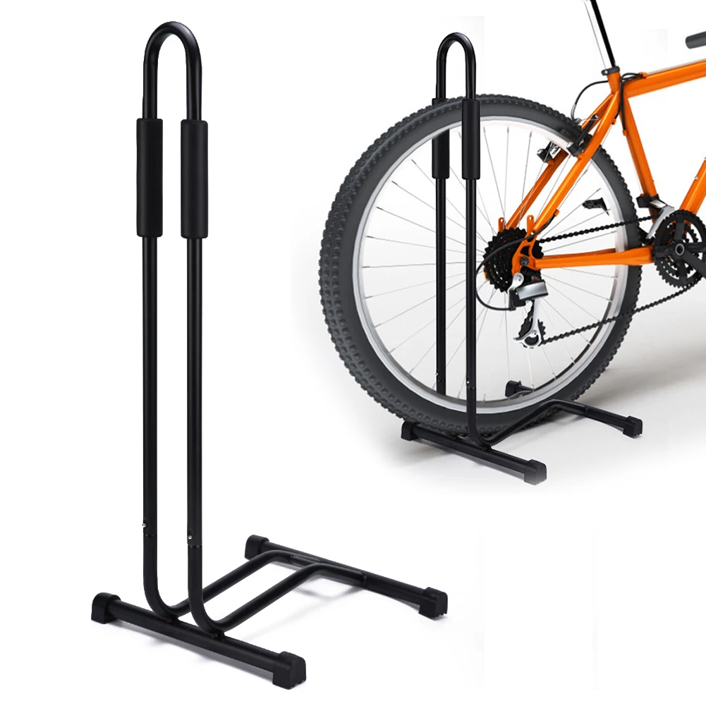 

Bicycle Floor Type Parking Rack L-shape Repair Stand for Mountain Road Bike Indoor Outdoor Nook Garage Storage