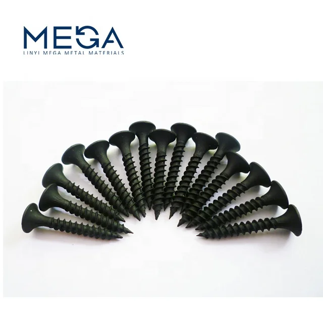 
hot sale taiwan quality gypsum screws black phosphated Dry wall screws fine thread self tapping drywall screw 