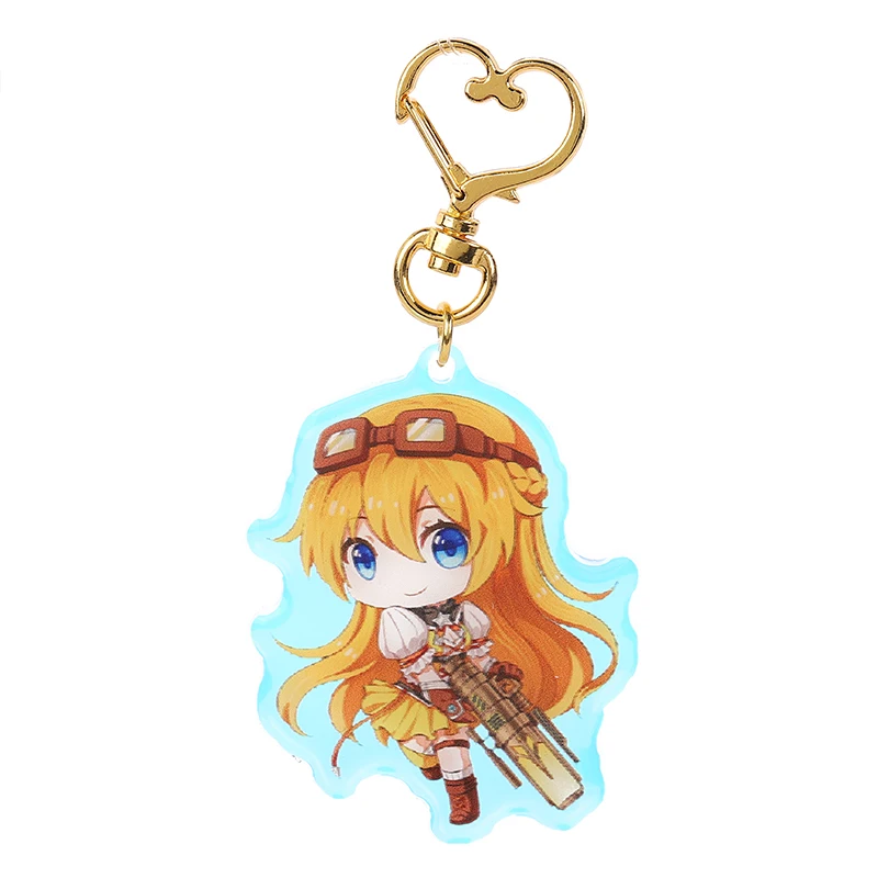
NO MOQ kpop mirror surface process hotel custom anime acrylic keychain charm with your design 