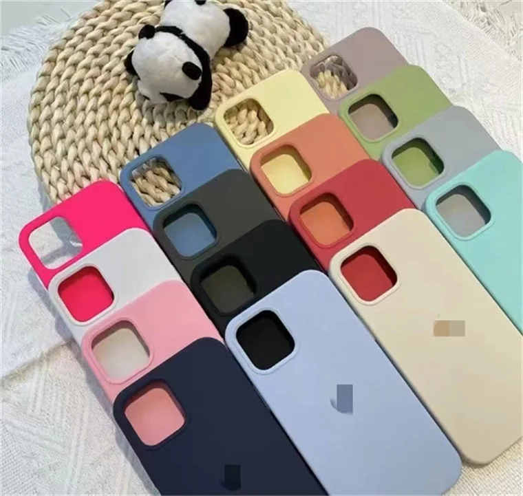 

Customised Soft Silicone Candy Color Red Black Pink TPU Phone Cases for iPhone 7 Plus X XS XR 11 12 Pro Max, A variety of color