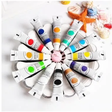 
Custom Logo Art Supply Permanent Waterproof 24 Colors Acrylic Paint Set for T-shirt,Rock,Wood,Glass Oil Based Acrylic Paint 