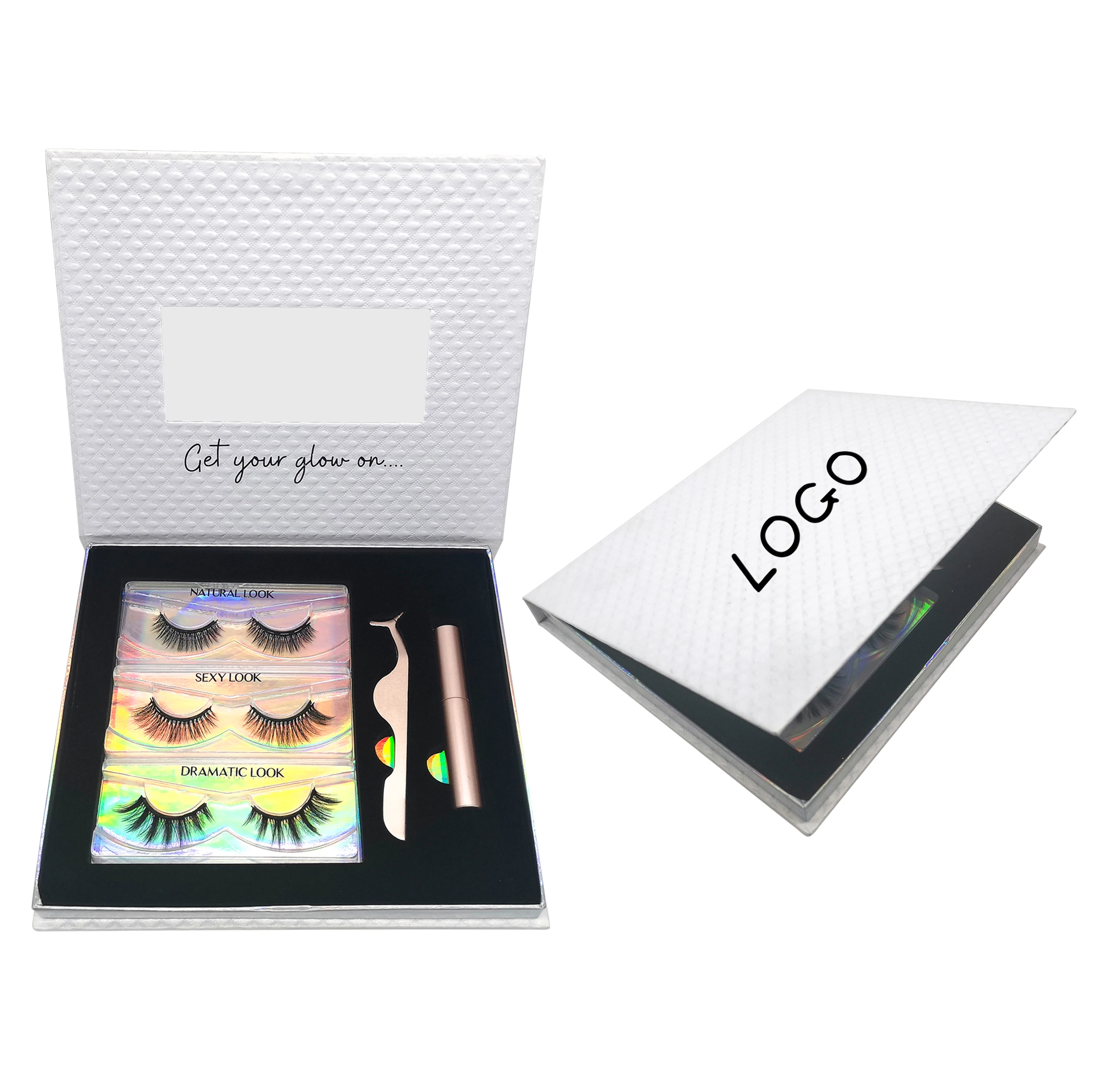 

2021 new arrivals wholesale 3D magnetic eyelashes vendors mink eye lashesh vendor with case customized boxes, Black color