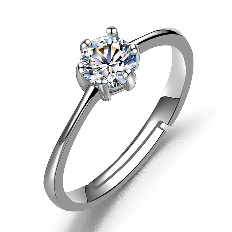 

new style adjustable s925 sterling silver ring for women diamond ring