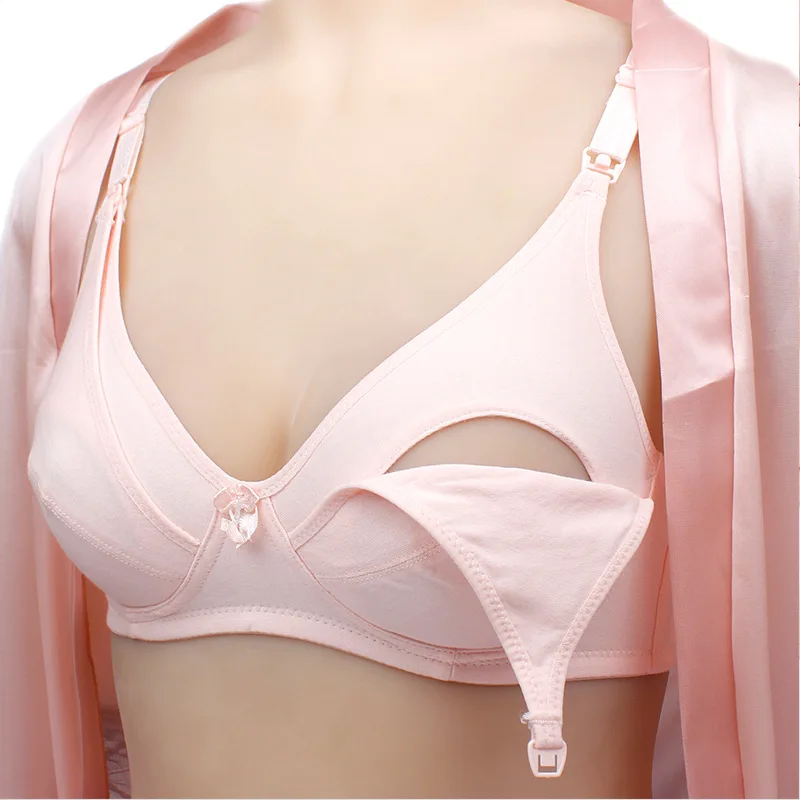 

Wholesale Cheap maternity nursing bra wire free for pregnant women front open breastfeeding bra