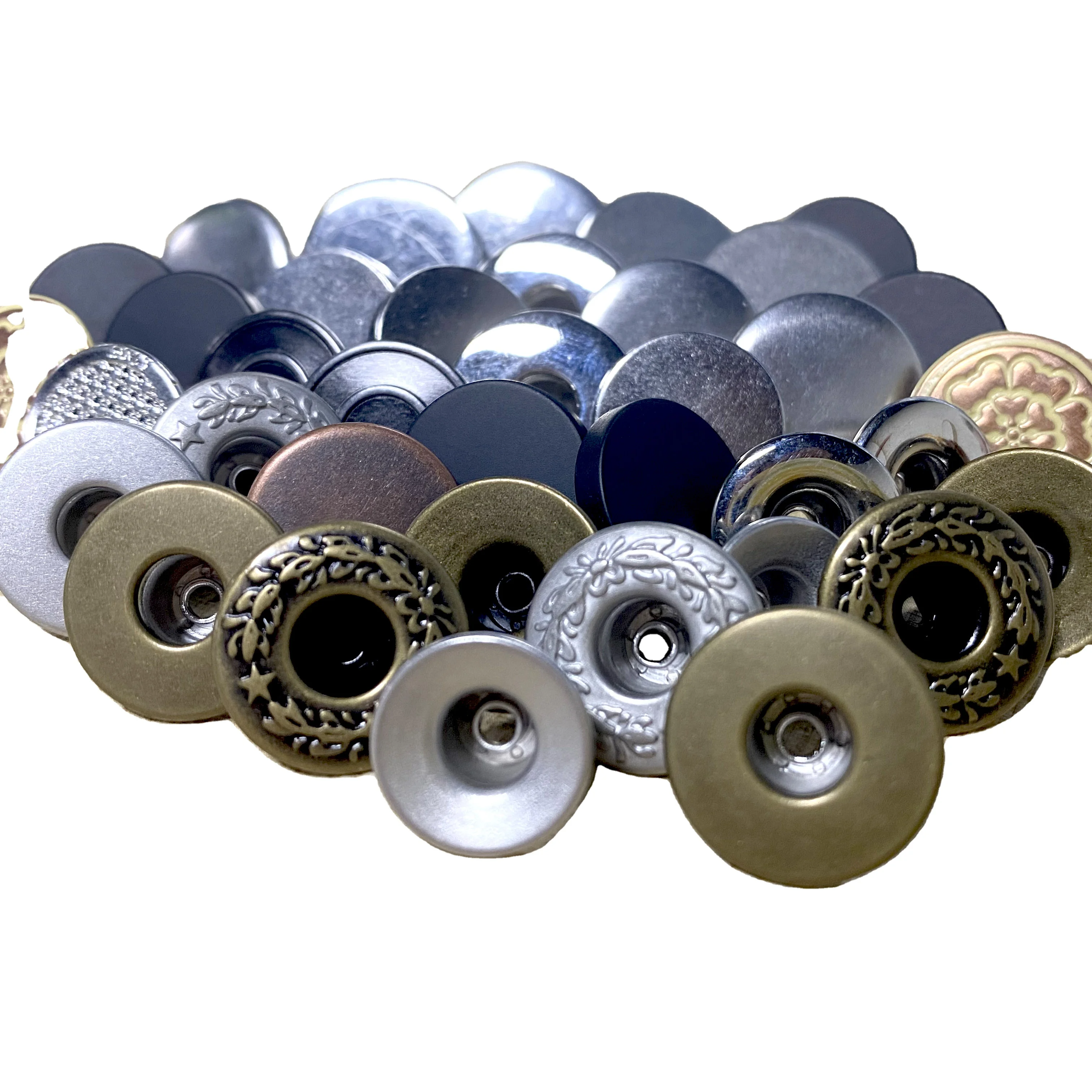 

Metal button denim jeans button men and rivets jeans button with logo, Customized