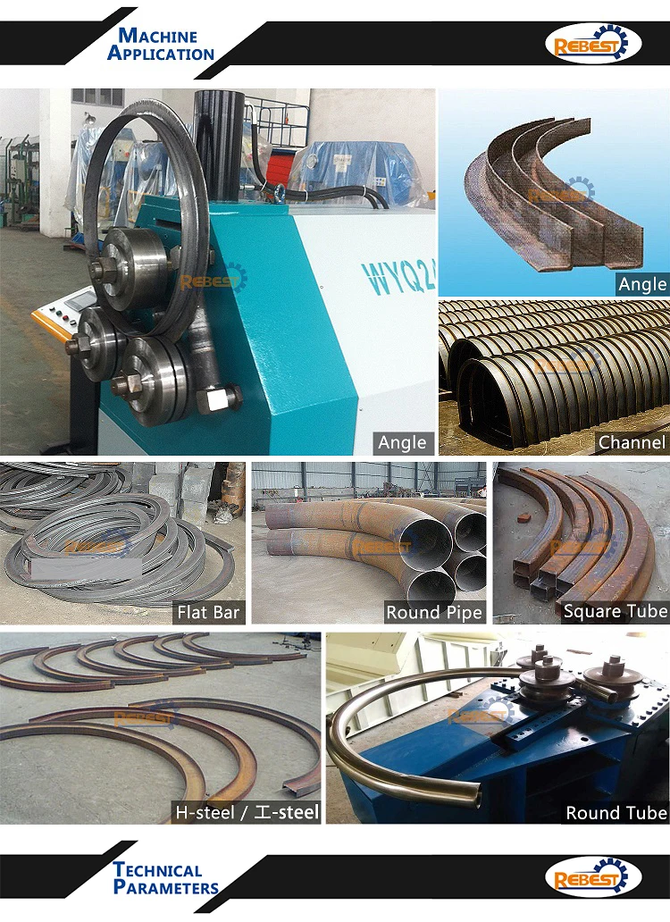 Hydraulic Aluminum I Beam Bender / I Beam Section Profile Bending