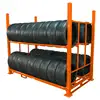 portable tire rack metal tyre pallet 72''x72''x72'' 1000kgs load capacity