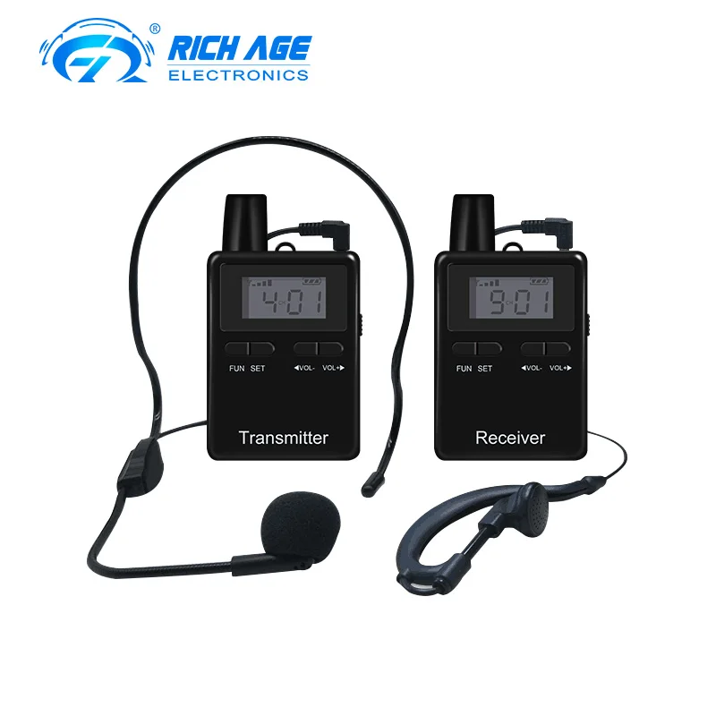 

New Arrivals Radio Whisper Wireless Tour Guide System, White;blue;black;silver colors