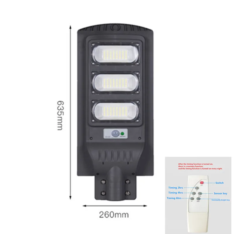 Hot sale remote control cheap 90 watt led solar street light with PIR sensor