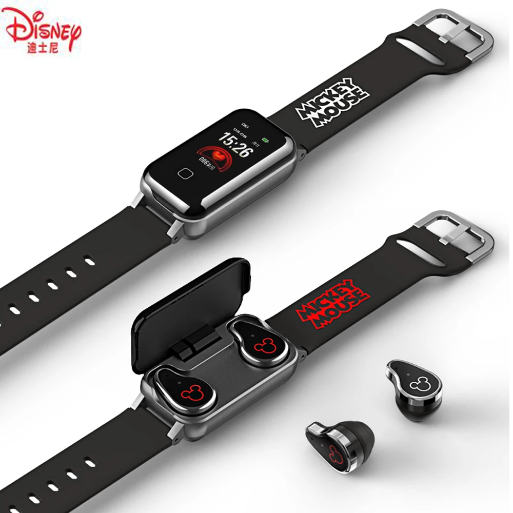 

Disney Audited Factory Mickey Mouse Bands V5.0 Smart Two-in-One Bracelet Within headset Wearable Products Intelligent Bracelet