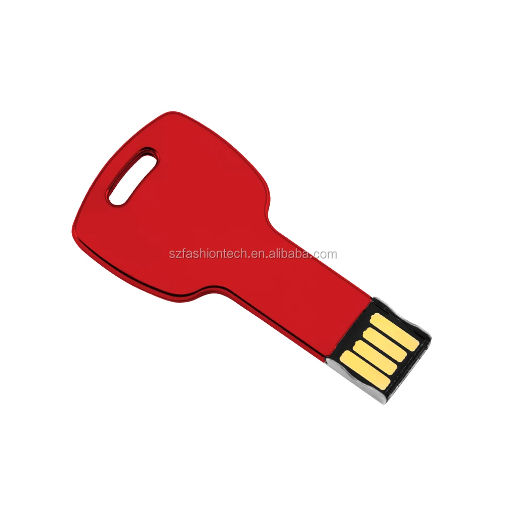 Custom logo Metal Key Shape USB Flash Drives Pen Drive 64GB 32GB 16GB 8GB USB stick 128GB - ANKUX.COM