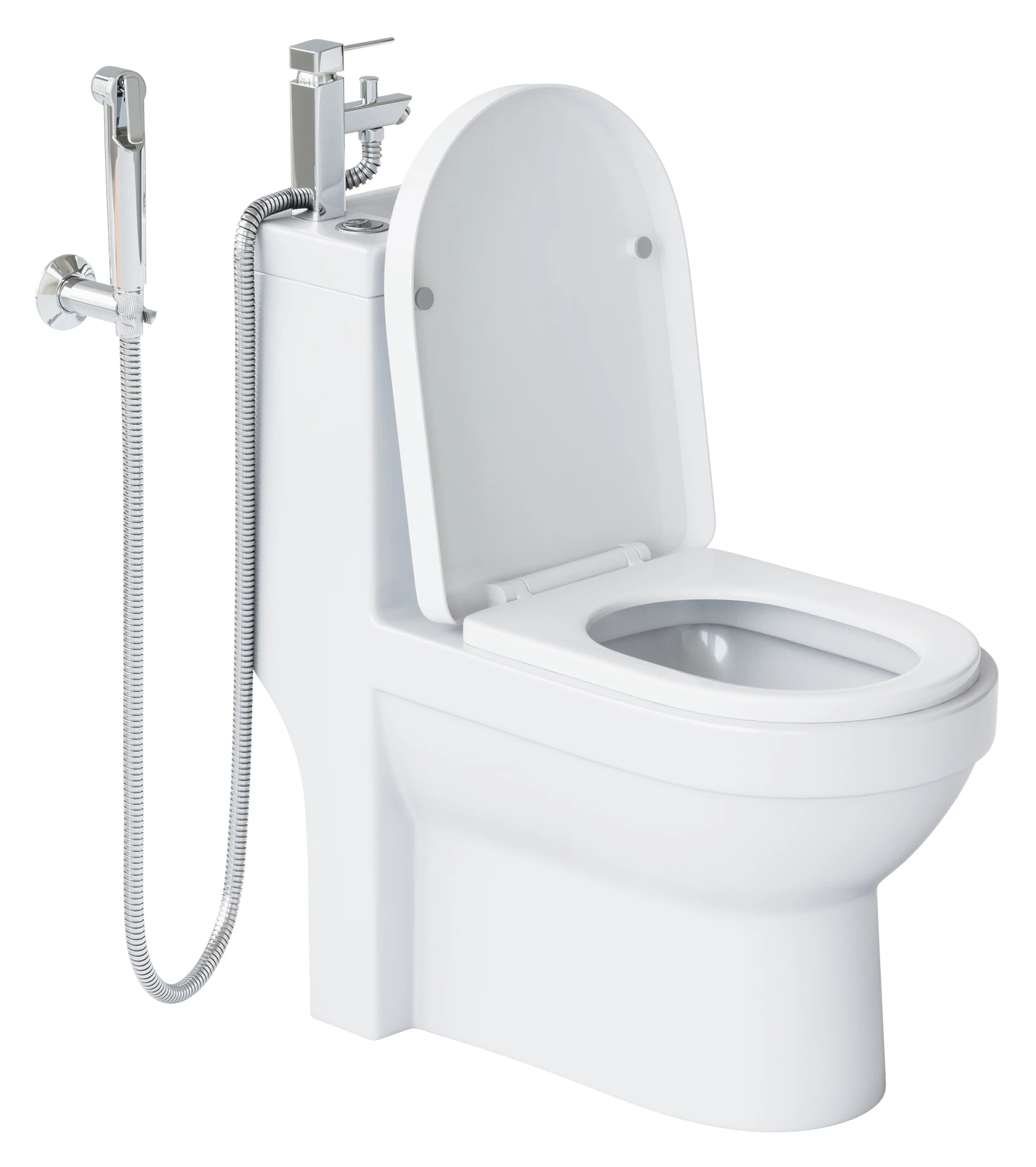 Inggris Toilet Wastafel Combo Modern P Trap Wc Kloset Duduk Fungsi Shower Pribadi Sanitary ...