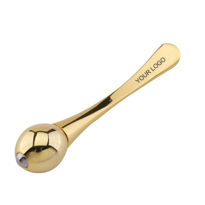 

New Fancy Zinc Alloy Spoon Face Cream Facial Scoop Metal Eye Cream Massage Stick, Gold/rose gold/silver
