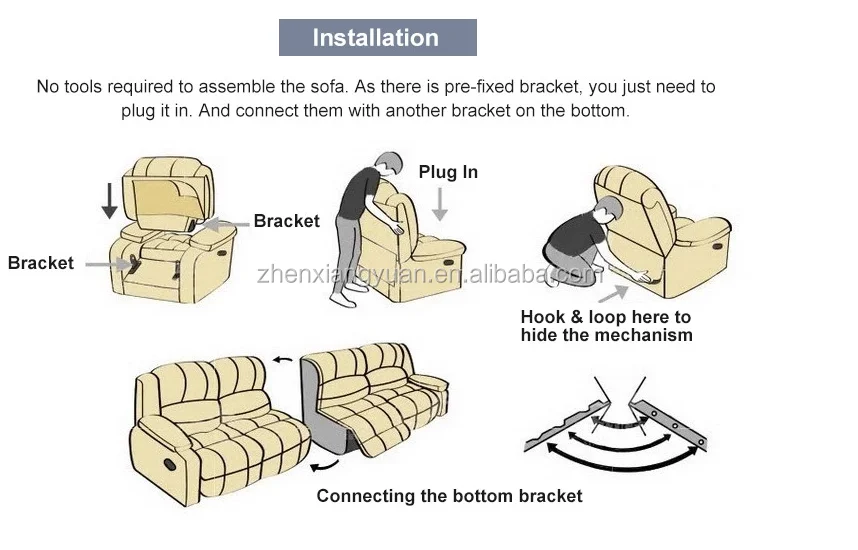 2020 Living Room Furniture Manual Recliner Sofa 3 Piece Suite In Couch