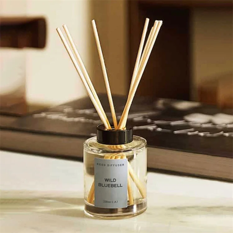 

Customized private label best scent 200ml fragrance home freshener aroma luxury glass bottle reed diffuser with sticks