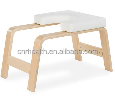 

Factory price High Quality Headstand Bench,Inversion Wooden Yoga Invert Stool, Red+black,custom