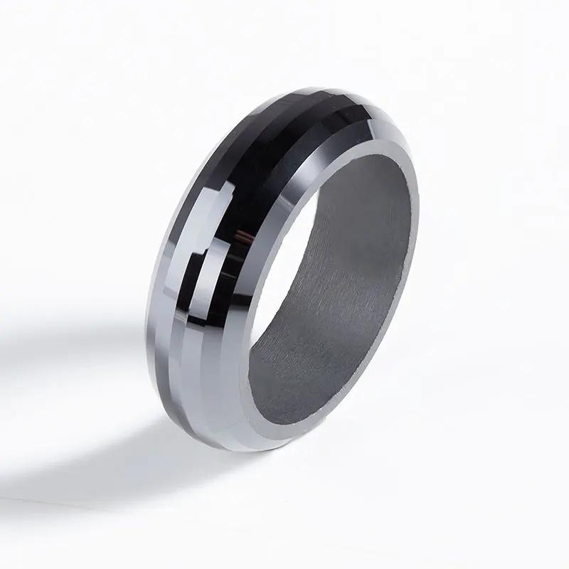 

Black moissanite ring width 6mm US8.75 new shape very cool band WuZhou Holycome Moissanite forJewelry Making Price Per Carat 20