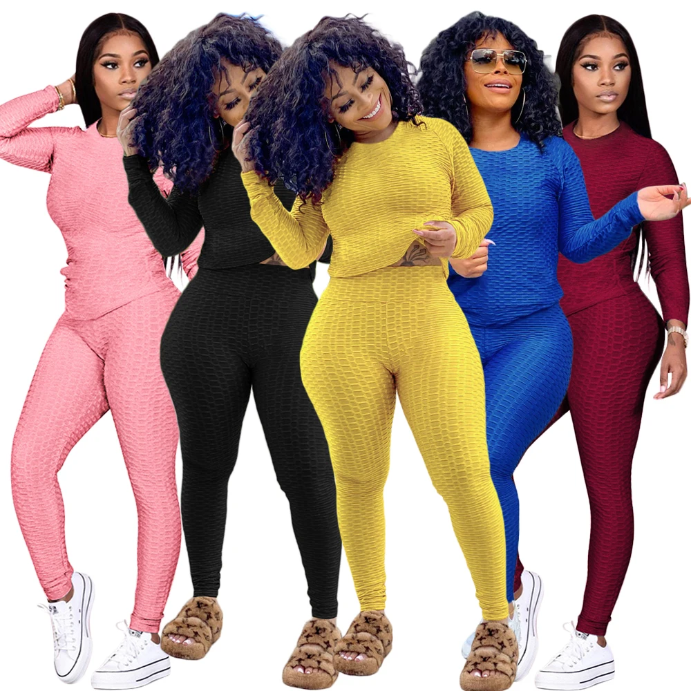 

2021 new arrivals 2 Piece Sets Woman Clothes Clothing Casual yoga wear