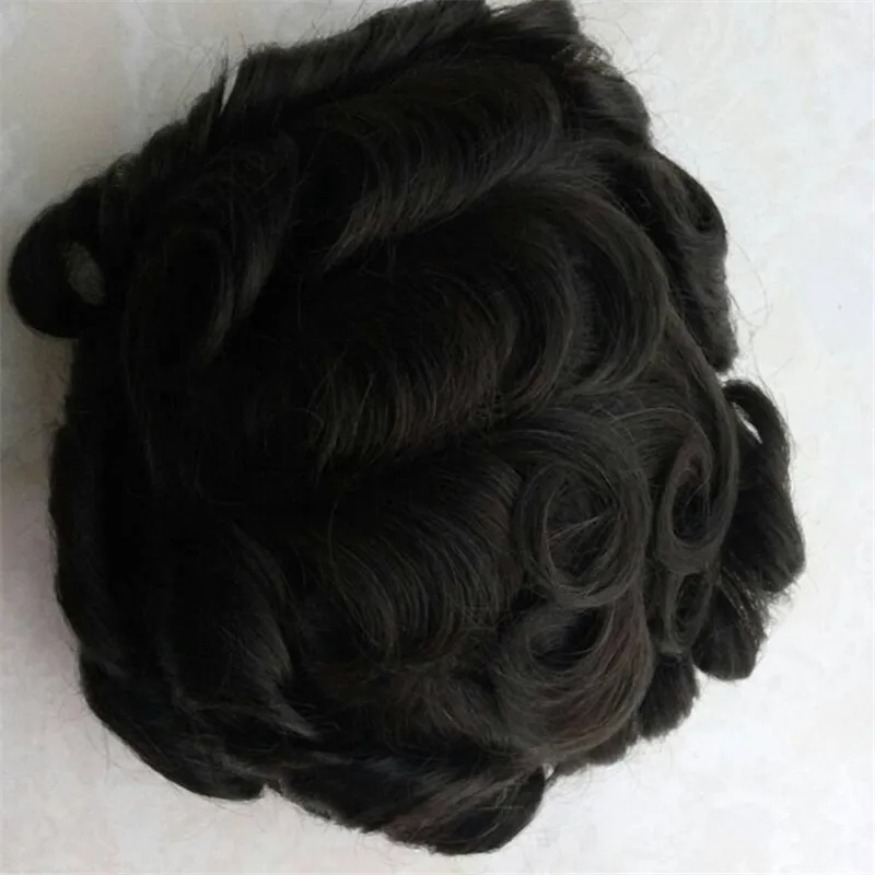 

indian hair french lace mens hair system toupee in stock