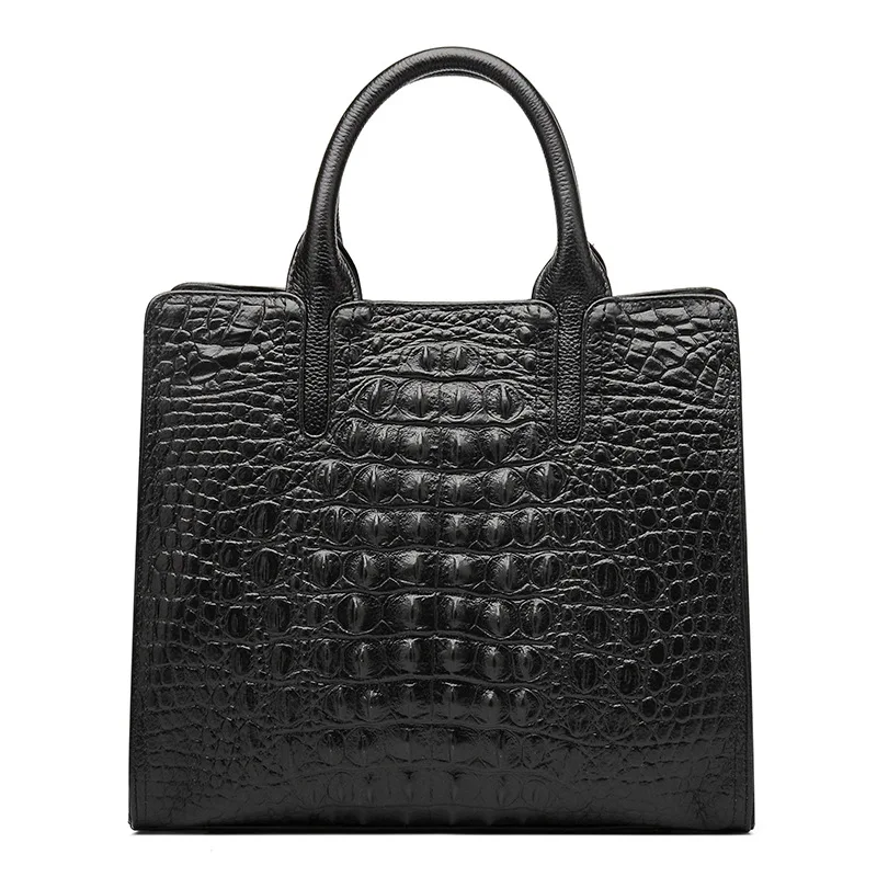 

Fashion Cow Crocodile Leather Bag Large Handbag for Woman Luxury Crocodile Tote Bags