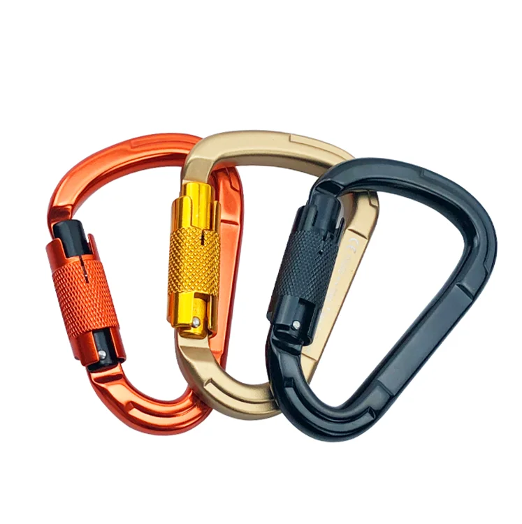 
2020 Amazon New Product High Quality 25KN Customized color Aluminum Swivel Carabiner 