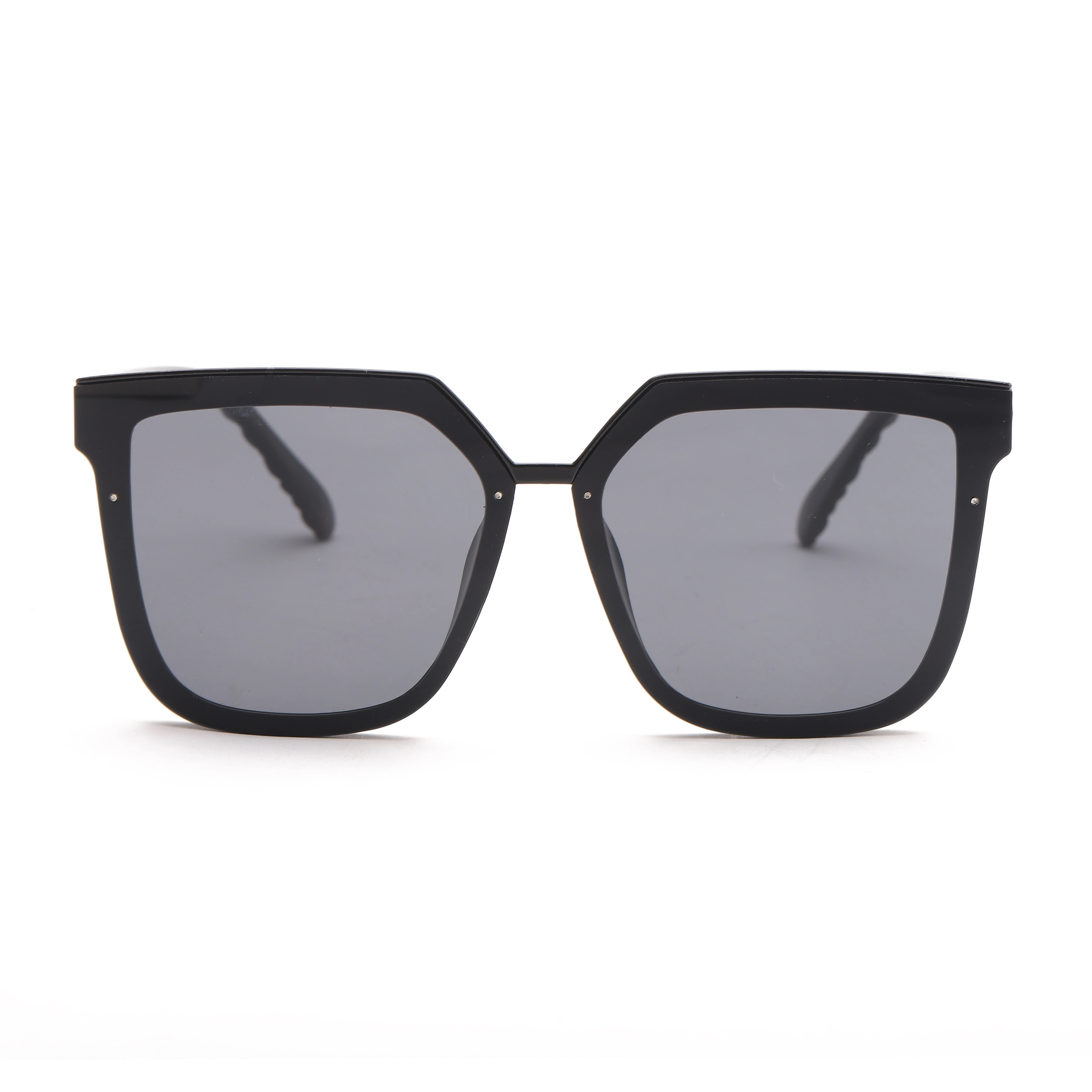 

2021 Vintage Retro Style 8 Colors Big Square Crystal Gradient Feeling Full Rim Diamond Cut Sunglasses