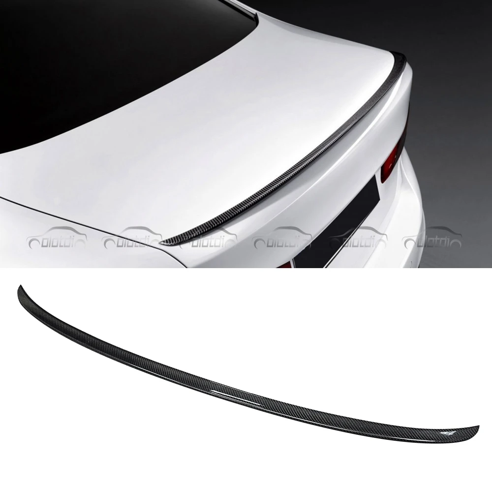 M Style Carbon Fiber Rear Spoiler Car Trunk Lip Auto Boot Wing Spoiler ...