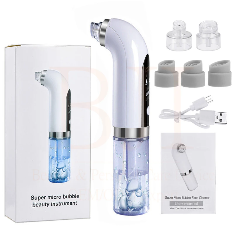 

2021 Pore Vacuum Water Blackhead Remover Vaccum Tools Small Bubble Deep Cleaner Removal