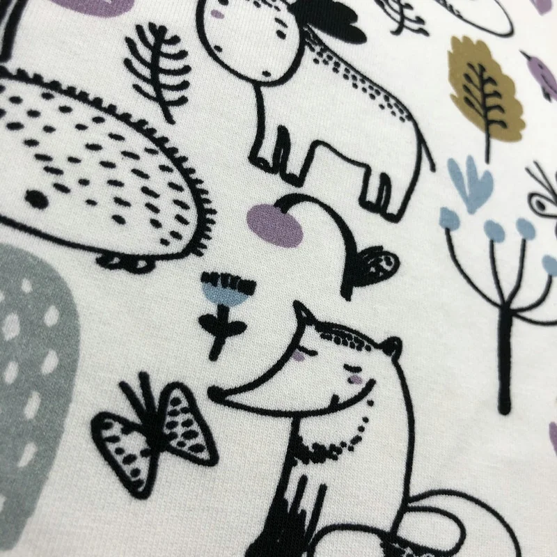 
Telas Customer Printing Cotton Spandex Stretch Fabric 