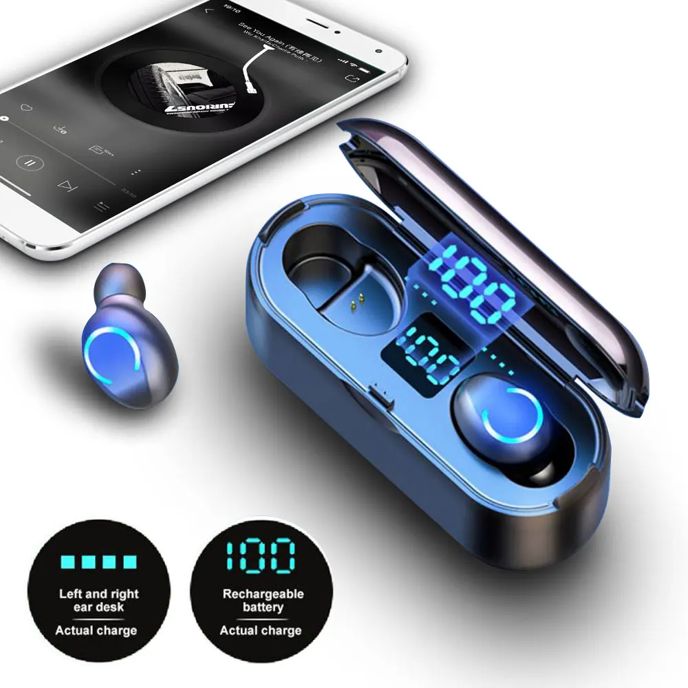 

i9s Tws Small Cordless Fone De Ouvido Wireless Stereo Auriculares Bluetooth Earbuds With Pop Up Function
