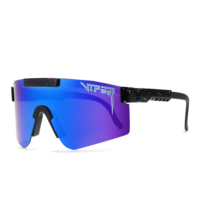 

Pit Viper Large Frame Sports Windproof Glasses for Riding Fashion Colorful Stylish Polarized Sunglasses New Boxed PV 01, Picture colors