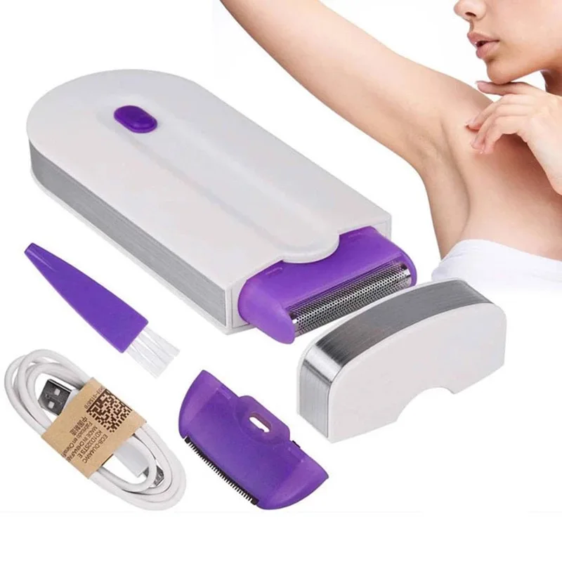 

Dropship USB Rechargeable Women Epilator Portable Hair Removal Tool Rotary Shaver Body Face Leg Bikini Lip Depilator