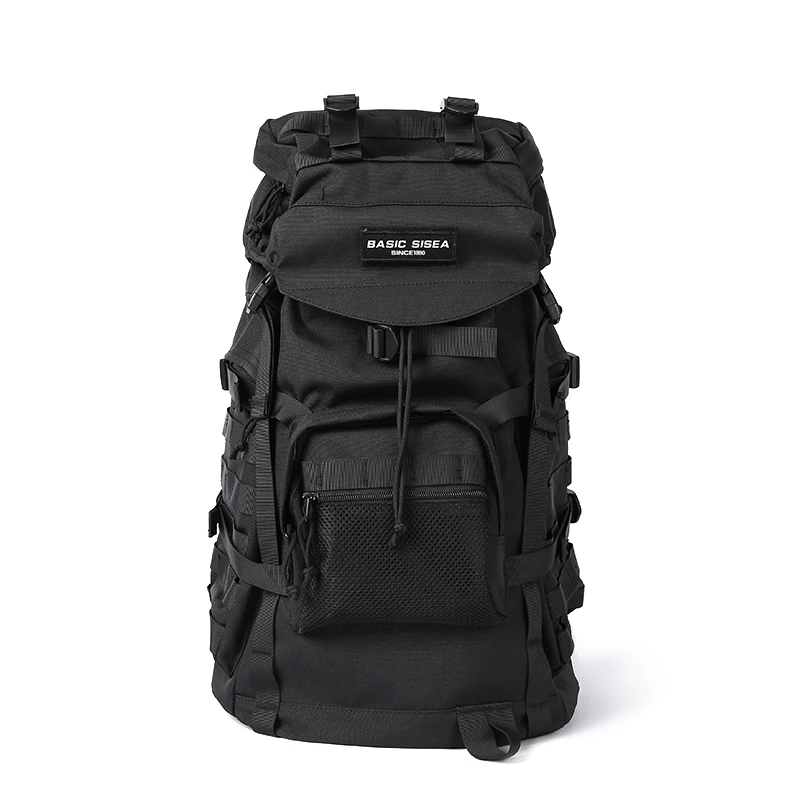 

New Outdoor Camping Knapsack Military Bags Tactical Travel Organizer Sports Duffel bag Waterproof Hiking Backpack, Black