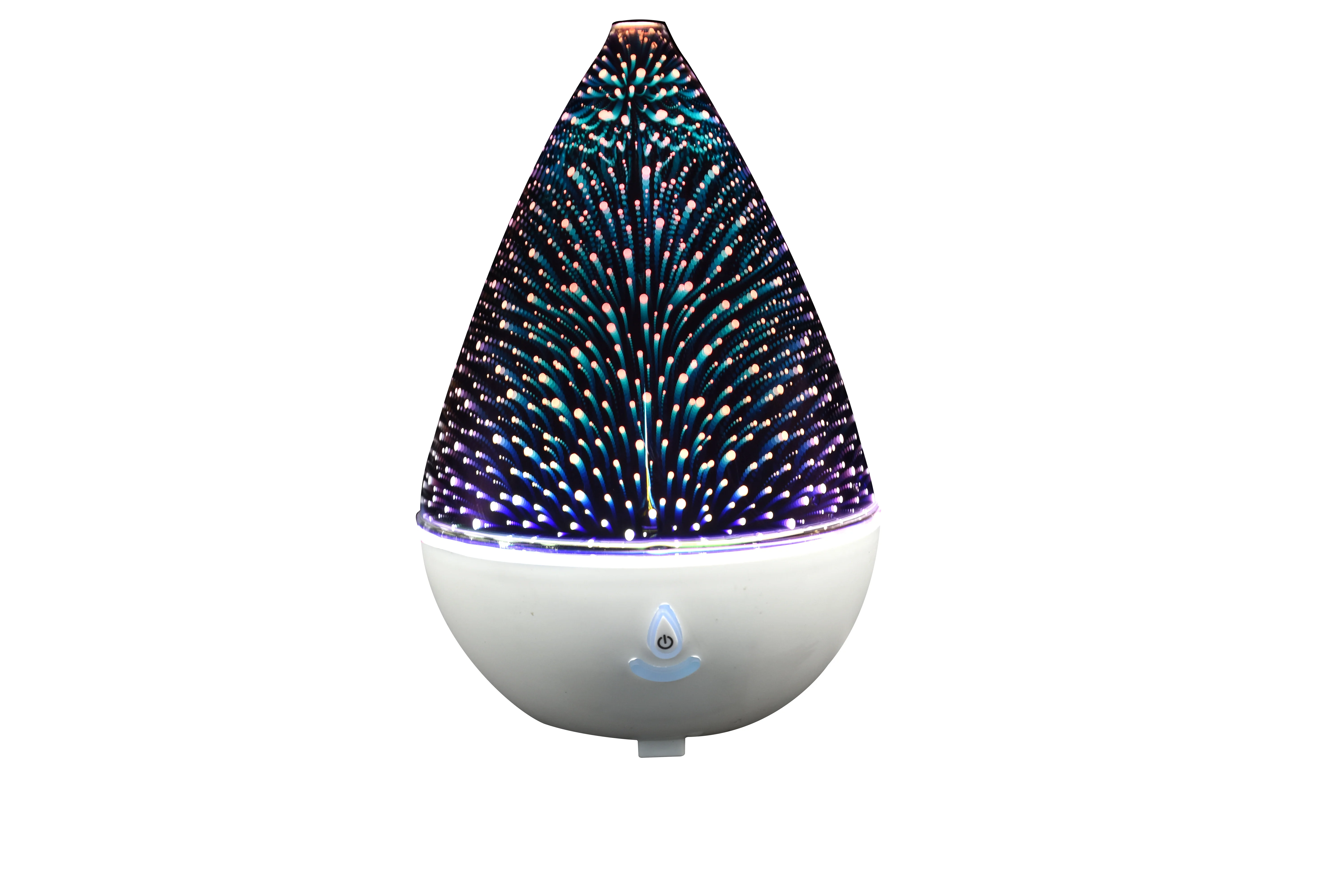 Essential Oil Diffuser,3d Glass Galaxy Star Light,6 Color Led Changing