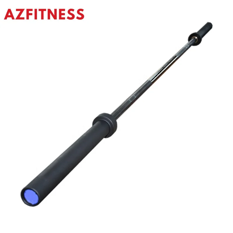 

25mm High Quality Black Zinc Silver Chrome 2m Power Powerlifting 15kg Fitness Equipment Weightlifting Gym Barbell Bar For Women, Silver, black